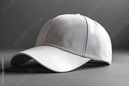 Blank white baseball cap mockup template design