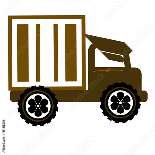 delivery truck with a truck