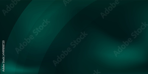 Dark teal green minimal banner calm , Noise intensive Holographic blend blurred smooth transitions tone empty presentation design , futuristic minimal modern luxury premium unique motion elegant page