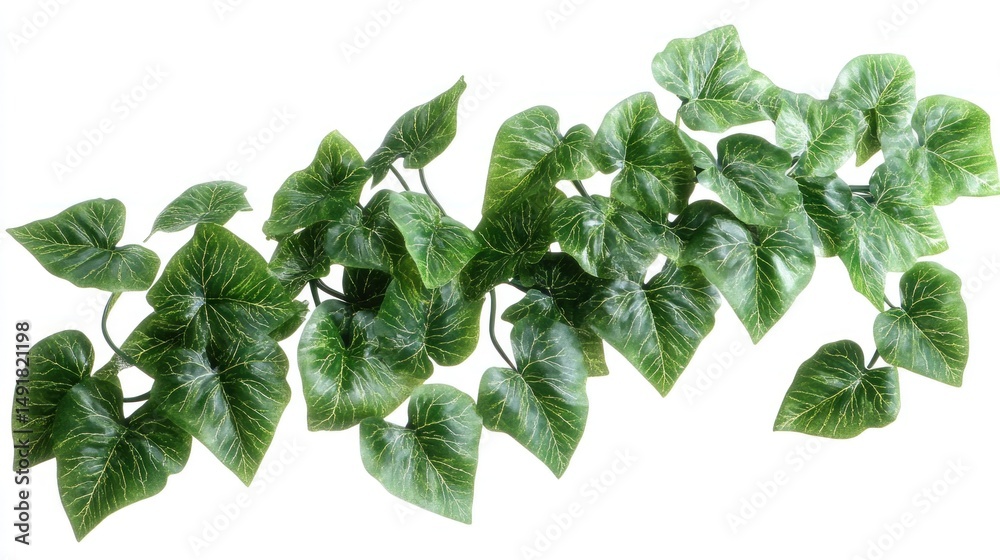 Fototapeta premium Artificial Ivy Garland: Lush Green Foliage for Home Decor