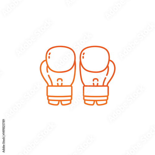 Cartoon boxers wearing gloves in a playful style   photo