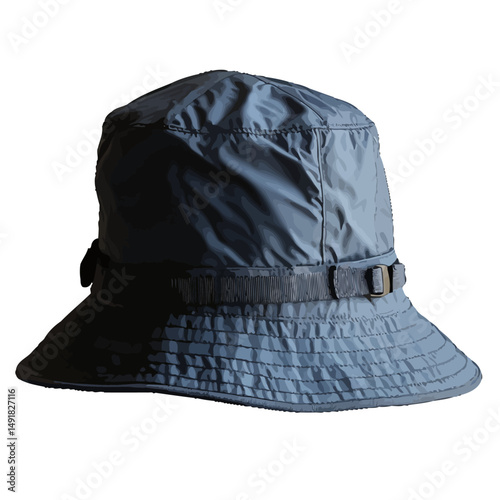 Stylish Gray Bucket Hat Fashion Accessory Headwear Design Modern Outdoor Summer Unisex Adjustable Comfortable Lightweight Rain Protection Durable Water Resistant Breathable Fabric Casual Wear Everyday