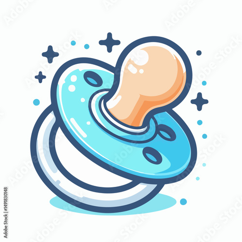baby pacifier vector illustration