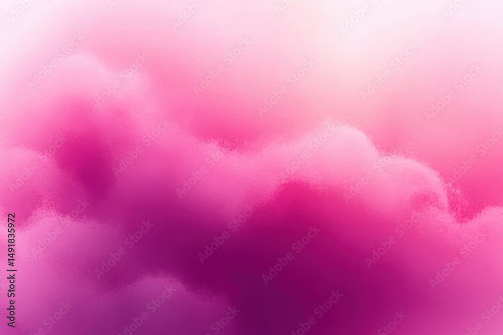 Obraz premium Soft fluffy clouds with a gradient of pink and purple hues creating a dreamy and calm atmosphere