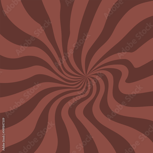 Chocolate Swirl Background. Abstract Sweet Choco Frame.
