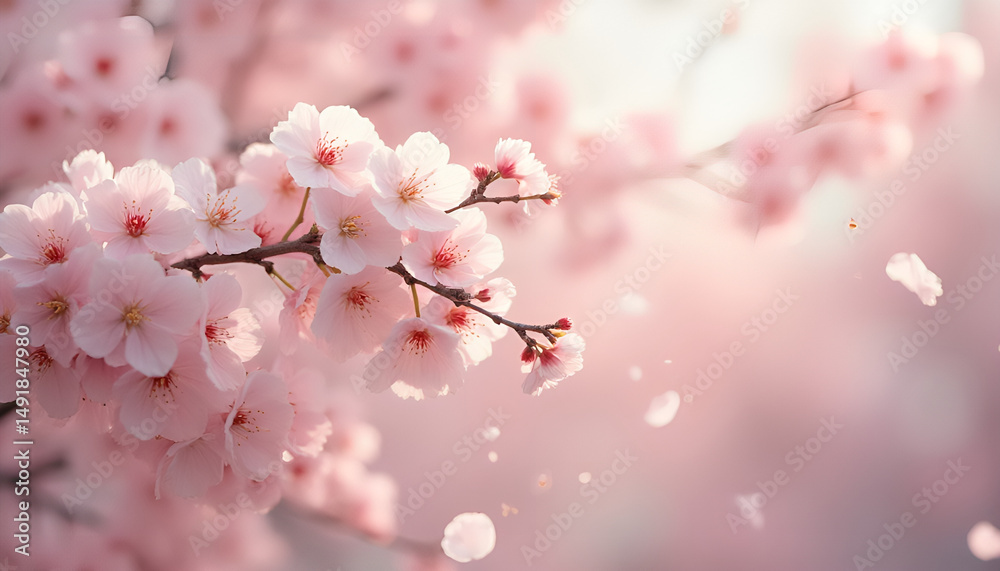 Fototapeta premium pink cherry blossom