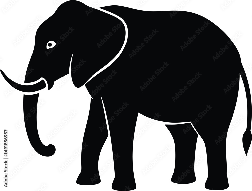 Fototapeta premium elephant vector illustration