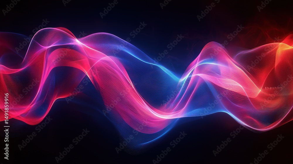 Naklejka premium abstract background with glowing lines