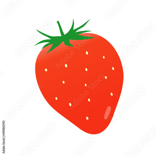 シンプルないちごのイラスト