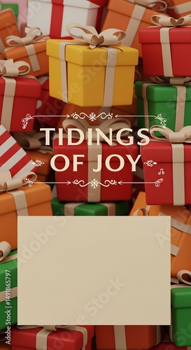 Joyful 3D Christmas Gifts: Festive Season Abundance