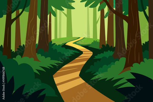 road in the forest