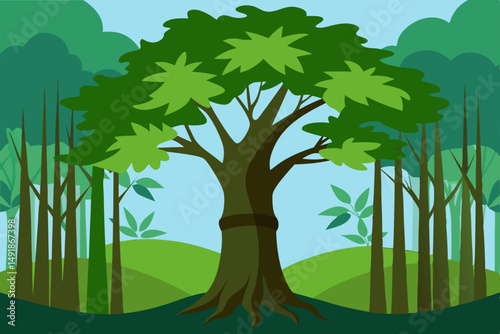 green forest landscape