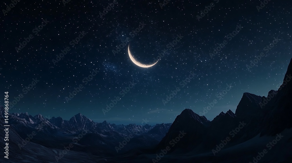 Obraz premium A Night Sky Full of Bright Glowing Stars