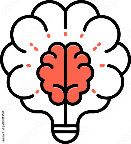 CREATIVE THINKING LINE ICON