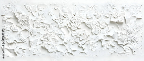 Abstract White Textured Pattern Background