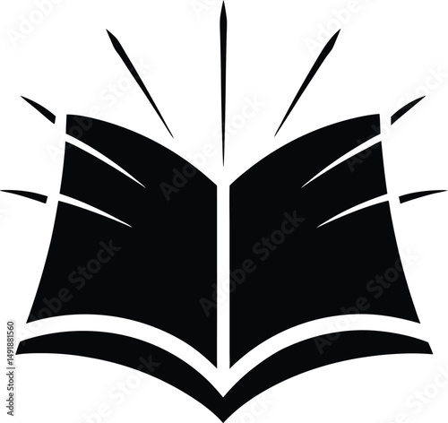 open book vector illustration
