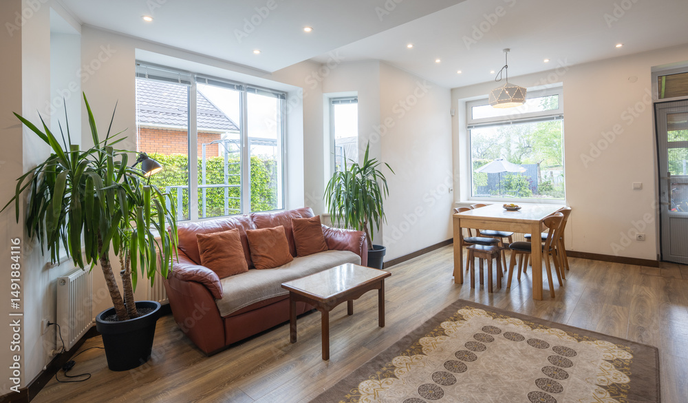 Fototapeta premium Modern house interior indoors