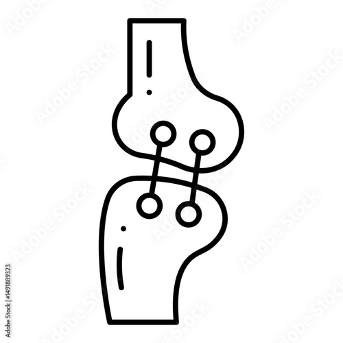 Locked Joint line icon