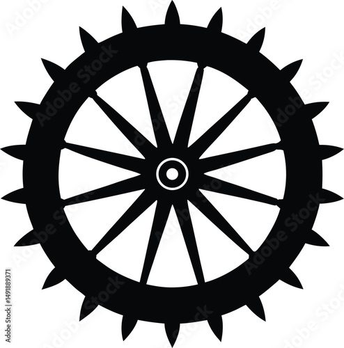 bicycle wheel icon