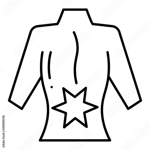 Pain Marker line icon