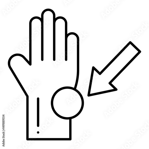 Pain Point line icon