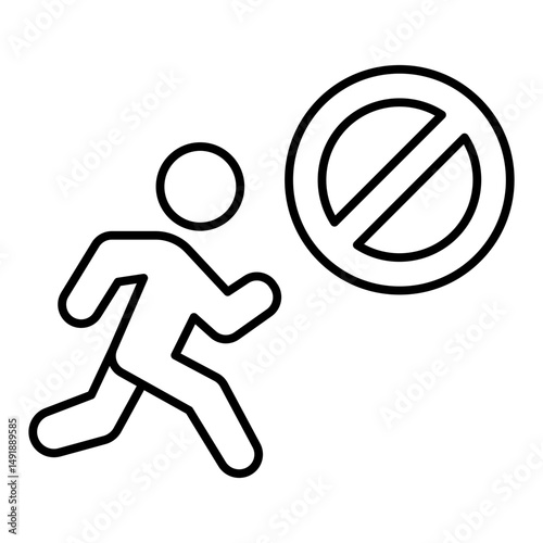 Limited Motion line icon