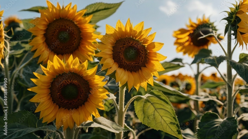 Obraz premium field of sunflowers