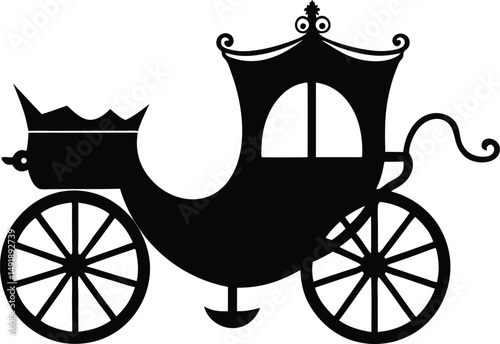 vintage carriage vector illustration
