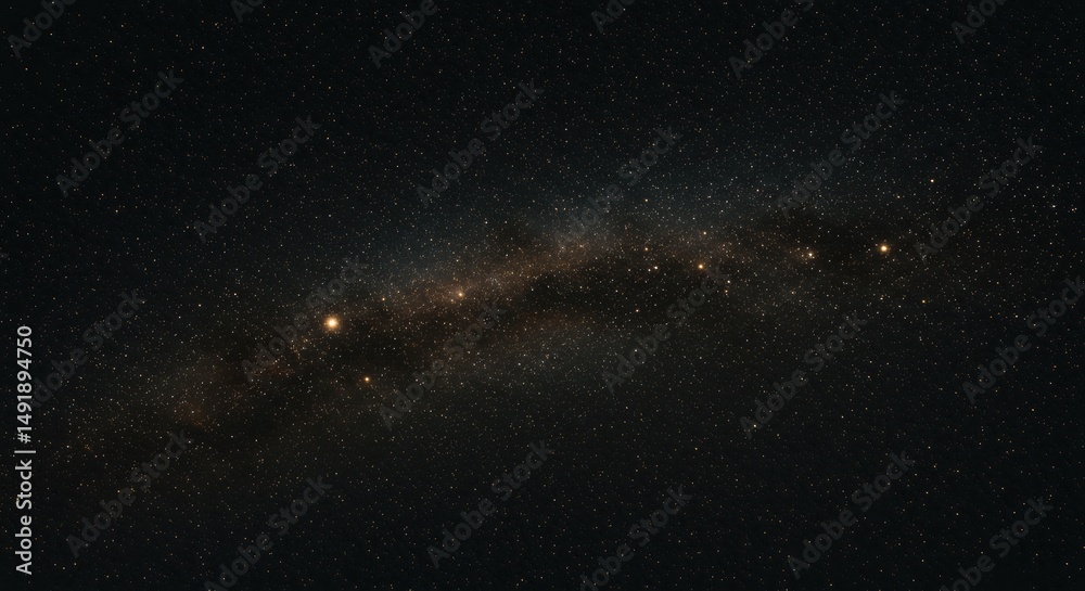 Fototapeta premium Majestic Milky Way Galaxy in Night Sky
