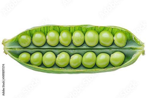 Peas in a pod close up shot