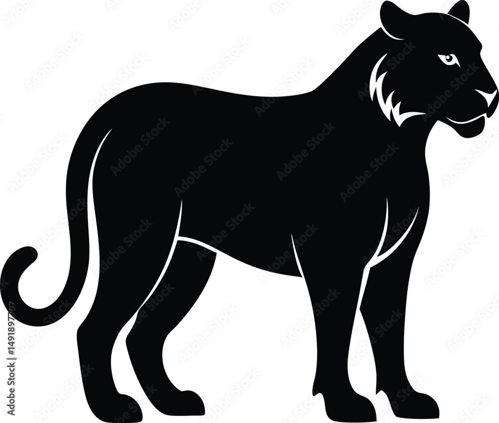 Obraz premium Panther Silhouette