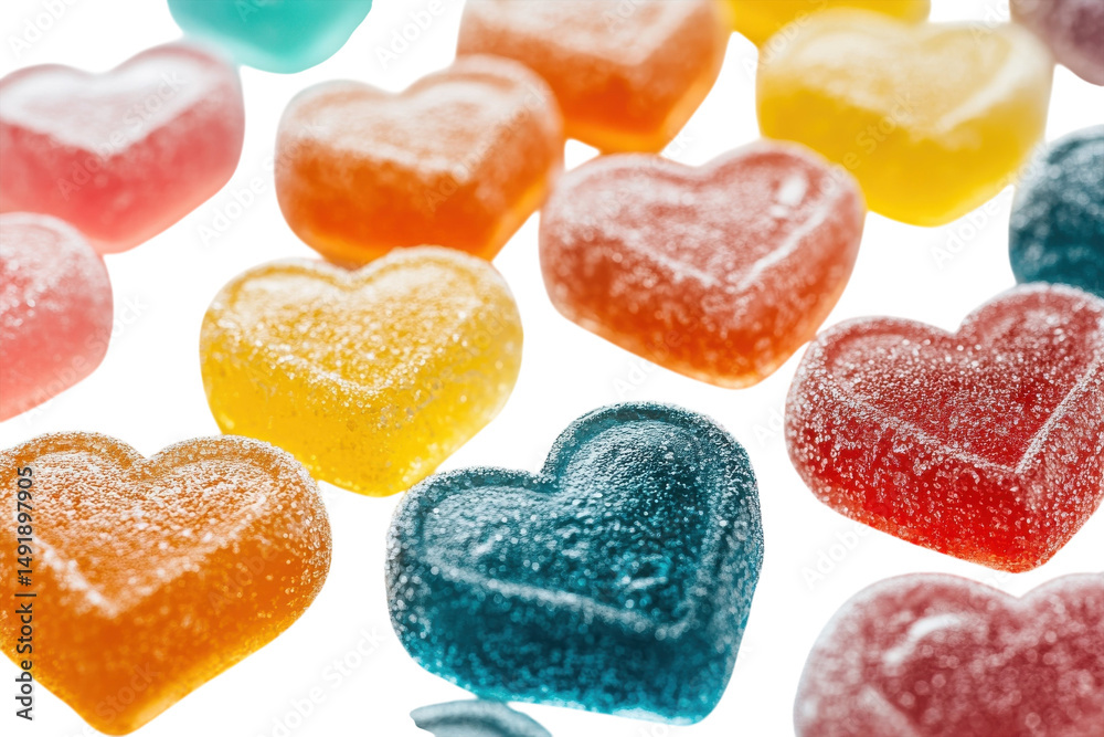 Heart shaped gummy candies Heart shaped gummy candies