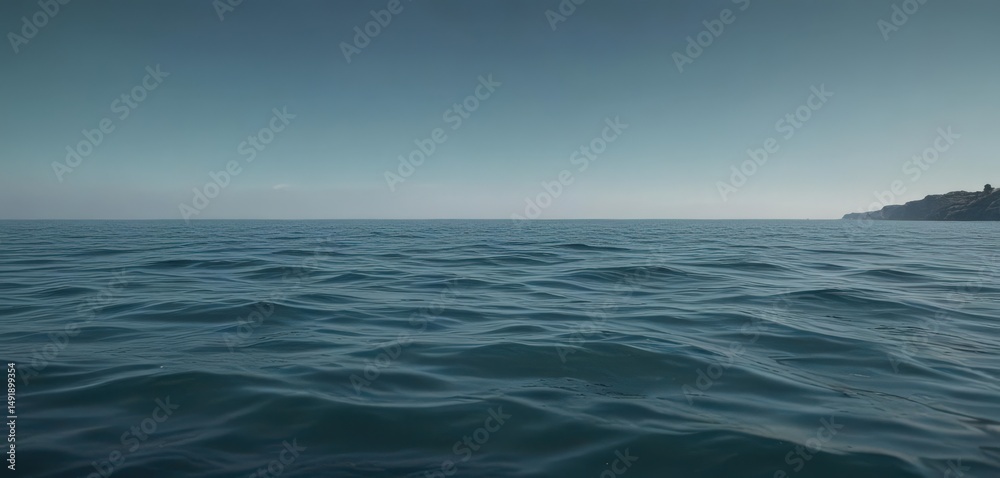 Obraz premium Subtle light blue to deep teal gradient, evokes tranquil ocean depths , peaceful, marine, serenity