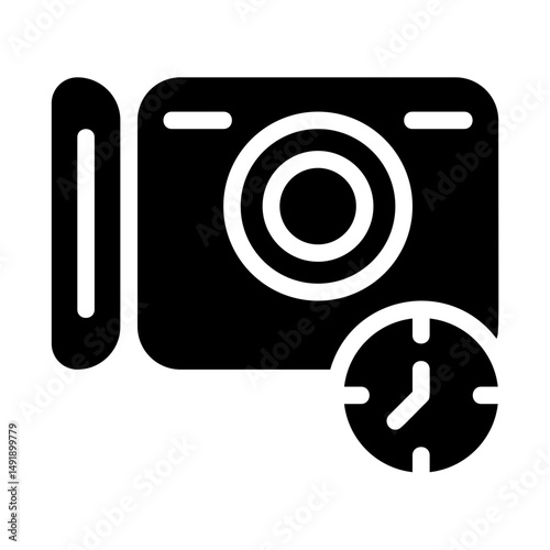 Camera Timer Solid Icon