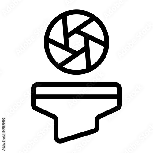 Lens Filter Line Icon