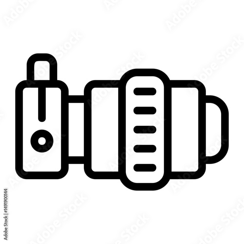 Lens Viewfinder Line Icon