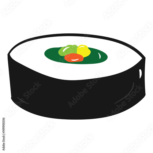 sushi digital illustration