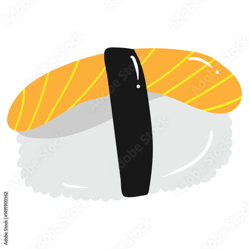 sushi digital illustration