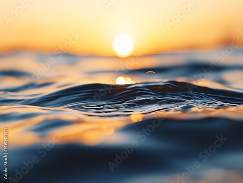 A powerful Good Friday baptism, river water, golden sunrise, spiritual renewal