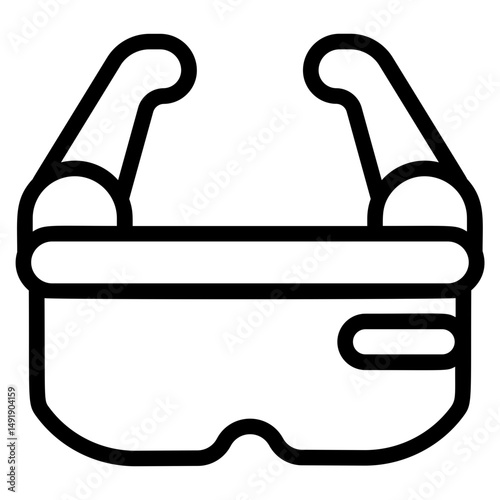 Virtual reality Line Icon