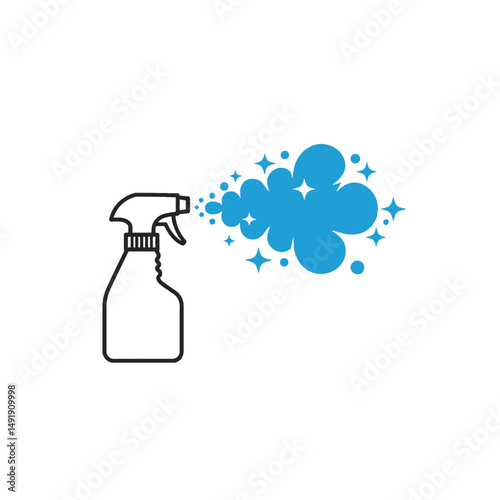 Cleaning Spray Bottle Icon