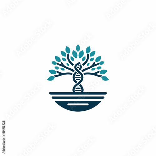 DNA tree logo