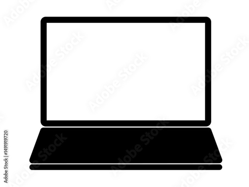 ノートパソコンのシルエット（PCのアイコン）