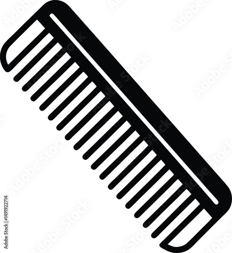 Comb Icon Outline Vector Illustration