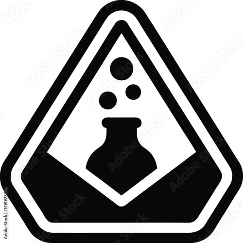 Corrosive Icon Outline Vector Illustration