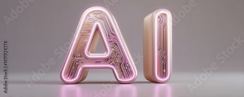 Innovative ai technology showcase digital space graphic design futuristic environment close-up view creative concept
