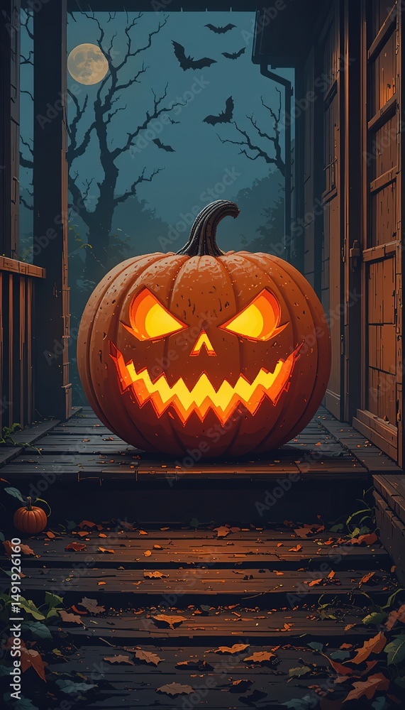 Obraz premium Haunted Halloween Night