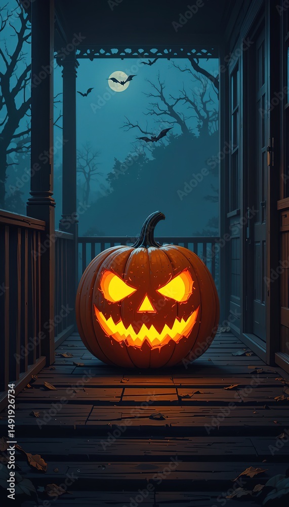 Obraz premium Haunted Halloween Night