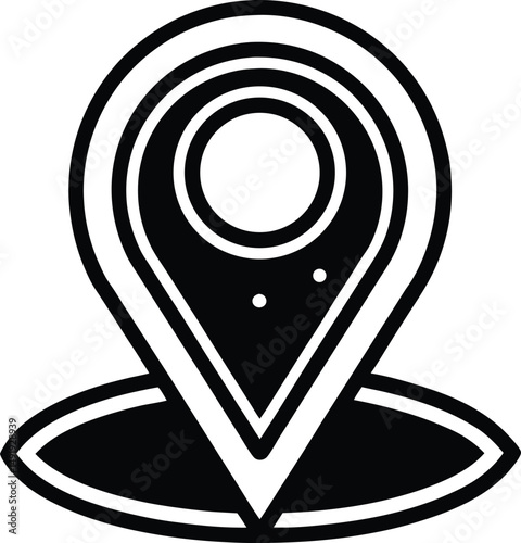 GPS Icon Outline Vector Illustration