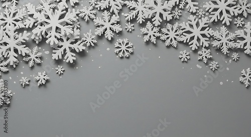 Winter's Whisper: A Paper Snowflake Cascade